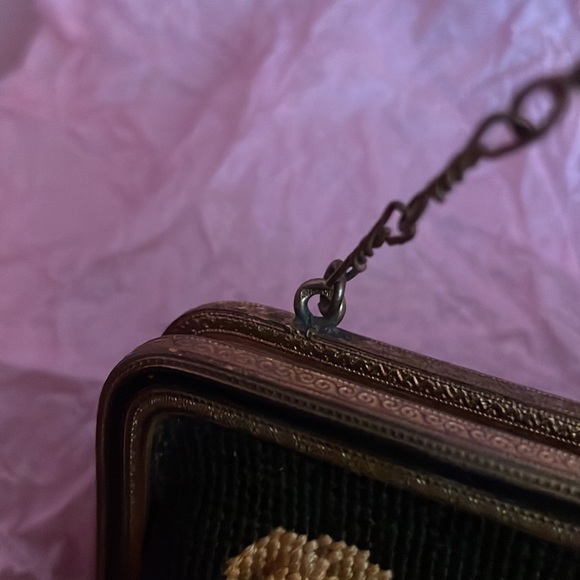 Vintage Rare Floral Needlepoint Tapestry Bag.Made In Australia 🔺FIRM🔺 - Picture 16 of 16